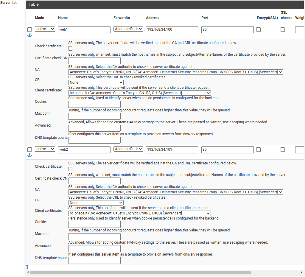 Backend bc.oneos.it