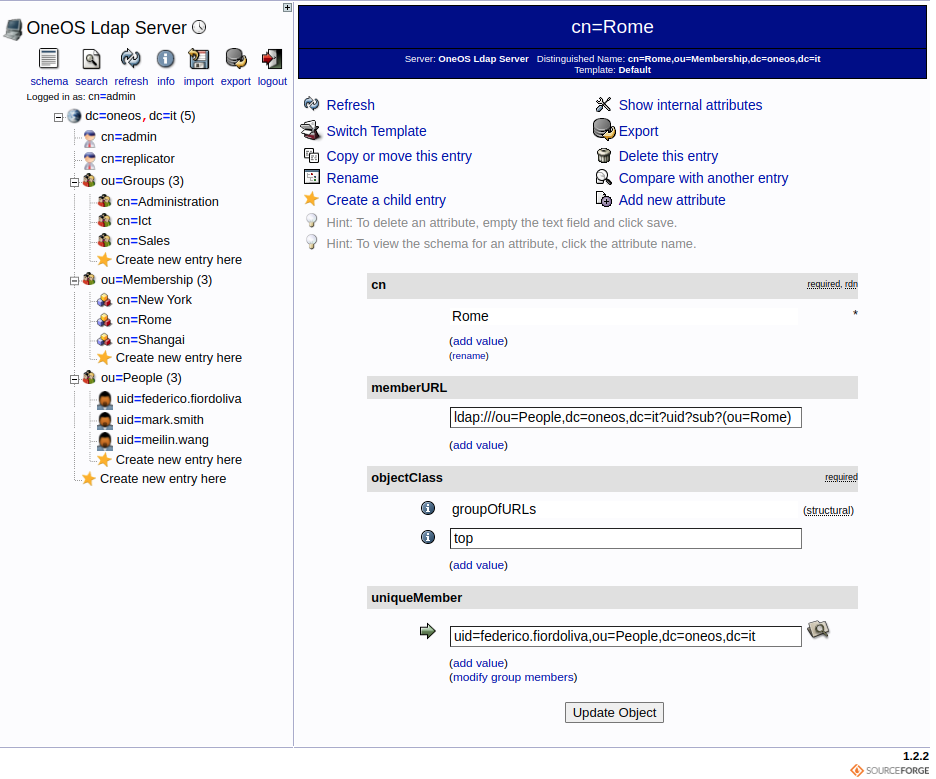 phpLdapAdmin Dynlist